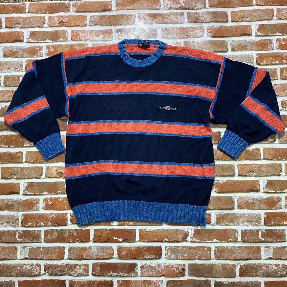 Vintage GANT Color Blocked Striped Sweater